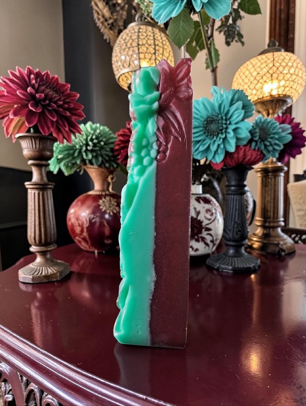 Hand crafted, Wicked Worthy, Green Goddess soap - Picture 3 of 4